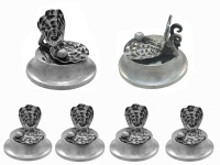 Set of 4 Oyster Shell Menu Holders 1911